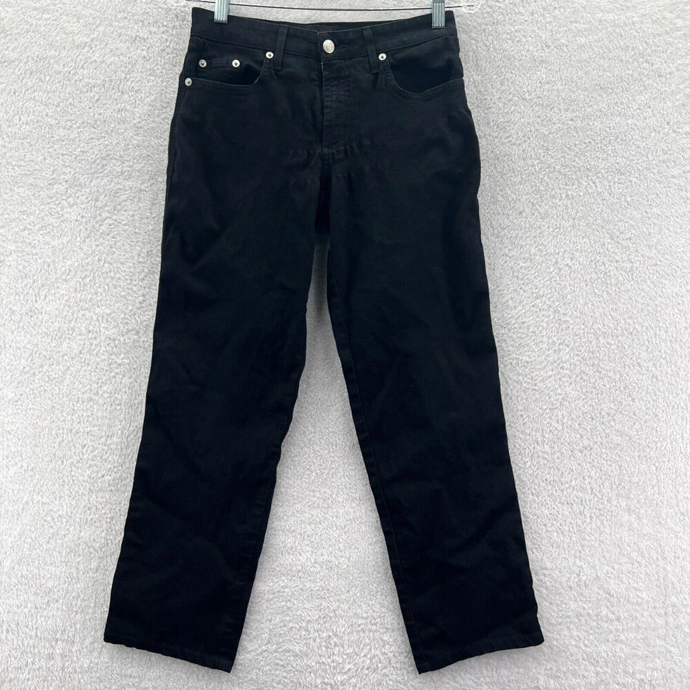 Fabrizio Gianni Stretch Jeans Womens 2‎ Black 28x28 USA Straight Leg Pants Work